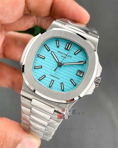 tiffany blue patek philippe nautilus|Patek Philippe Nautilus blue dial.